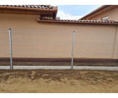 3D táblás kerítés panel, vadháló, drótfonat, drótháló, oszlop, kerítés