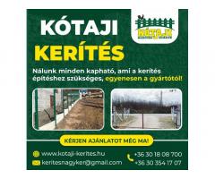 Kerítés építés országosan! Drótkerítés, táblás kerítés, vadháló, drótfonat