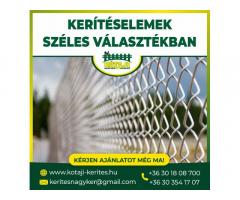 Kerítés a gyártótól: vadháló, drótfonat, drótháló, oszlop, kapu